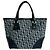 Mini borsa tote in tela e pelle Trotter CD di Christian Dior Blu navy - vista 3