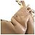 Borsa Loewe Flamenco Anagram in pelle nappa Beige - vista 5