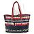 Rote Leder Schultertasche Chanel Central Station