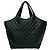 Quilted Leder Tote Bag von Saint Laurent Schwarz - Ansicht 3