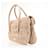 Prada Turnlock Nappa Gaufre Medium Beige  - vista 4