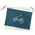 Pochette Piatta Petit Duc GM in Cotone Blu Hermès - vista 2