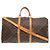 Borsa Boston Monogram Keepall Bandoulière 55 Louis Vuitton Marrone Monogramma