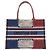 Christian Dior Book Tote Medium aus französischem Flaggen-Canvas