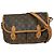 Gibeciere Borsa Messenger Gibecière Monogram Canvas MM Louis Vuitton Marrone