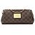 Clutch Eva Damier Ebene Louis Vuitton Marrone