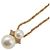 Christian Dior Collana in perle finte e strass Dior D'oro Metallico