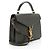 Saint Laurent Grain de Poudre Monograma Cassandra Mini Alça Superior - vista 2