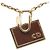 Christian Dior Collana Piastra Logo Dior D'oro Metallico - vista 2