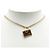 Christian Dior Collana Piastra Logo Dior D'oro Metallico - vista 7
