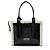 Große Tasche The Tote aus zerknittertem Leder und Kunstfell von Marc Jacobs Schwarz - Ansicht 3