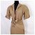 Thierry Mugler tailleur marrone con giacca a maniche corte - vista 4