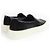 Timeless Chanel COCO Mark Leder Slip-Ons Schwarz - Ansicht 3