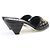 Timeless Sandali Chanel Coco Mark Matelasse in agnello Nero - vista 3