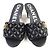 Timeless Sandali Chanel Coco Mark Matelasse in agnello Nero - vista 4