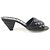 Timeless Sandali Chanel Coco Mark Matelasse in agnello Nero - vista 6