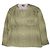 Autre Marque Camicia V Collo R/N Strisce Ondulate Jq. Verde Verde oliva