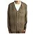 Autre Marque Camicia V Collo R/N Strisce Ondulate Jq. Verde Verde oliva - vista 3