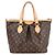 Bolso Tote Palermo PM Monograma Louis Vuitton Castaño - vista 2