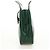 Céline Celine Circle Logo Leather Verde - vista 3