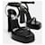 Sandales à plateforme à bride bouclée Yves Saint Laurent cuir noir  - vue 2