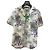 Camicia Kenzo con stampa floreale cotone lino beige Multicolore