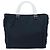 PRADA Borsa a mano in nylon blu navy Auth bs33446 - vista 2