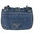 Borsa a Spalla con Catena PRADA in Denim Blu Argento Auth gh1755V - vista 2