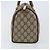 Borsa Gucci GG Supreme Web Sherry Line PVC Beige Oro 39 02 006 Auth ep13397 D'oro - vista 3