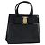 Borsa a mano Vala in pelle nera e oro Salvatore Ferragamo Auth ka2505 Nero D'oro