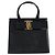 Borsa a mano Vala in pelle nera e oro Salvatore Ferragamo Auth ka2505 Nero D'oro - vista 13