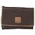 Céline Borsa a Spalla in Tela Macadam CELINE in Pelle PVC Marrone Oro Auth bs33452 D'oro - vista 13