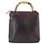 Borsa a mano in pelle Gucci Bamboo marrone scuro oro Auth 173575 D'oro - vista 3