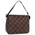 LOUIS VUITTON Pochette per trucco Damier Ebene N51982 LV Auth 169744