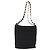 Borsa a spalla Chain Vala in nylon nero e oro Auth ep13450 di Salvatore Ferragamo D'oro