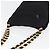 Borsa a spalla Chain Vala in nylon nero e oro Auth ep13450 di Salvatore Ferragamo D'oro - vista 6