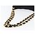 Borsa a spalla Chain Vala in nylon nero e oro Auth ep13450 di Salvatore Ferragamo D'oro - vista 7