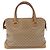 Céline Borsa a mano in tela Macadam CELINE PVC Beige Oro Auth 173485 D'oro - vista 2