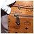 Borsa tote MCM Logogram Vicetos PVC Marrone Oro Auth 172275 D'oro - vista 19