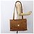 Borsa tote MCM Logogram Vicetos PVC Marrone Oro Auth 172275 D'oro - vista 22