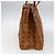 Borsa tote MCM Logogram Vicetos PVC Marrone Oro Auth 172275 D'oro - vista 5