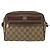 Borsa a Spalla Gucci GG Supreme Web Sherry Line PVC Beige Oro Auth 172270 D'oro - vista 2