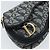 Pochette in tela Trotter Christian Dior blu navy oro Auth 173140 - vista 12