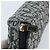 Pochette in tela Trotter Christian Dior blu navy oro Auth 173140 - vista 13