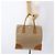 PRADA Borsa a Mano in Tela Pelle Beige Argento Auth fm5148 - vista 23