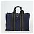 Hermès HERMES Borsa Fourre Tout in Tela 2 Set Grigio Blu Navy Auth bs33354 Marrone - vista 2