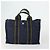 Hermès HERMES Borsa Fourre Tout in Tela 2 Set Grigio Blu Navy Auth bs33354 Marrone - vista 3