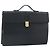 Borsa da lavoro Burberry in pelle nera e oro Auth bs33074 Nero D'oro