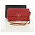 Saffiano PRADA Borsa a spalla con catena Portafoglio a spalla in pelle Safiano Rosso Oro Auth 168938V D'oro - vista 12