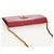 Saffiano PRADA Borsa a spalla con catena Portafoglio a spalla in pelle Safiano Rosso Oro Auth 168938V D'oro - vista 14